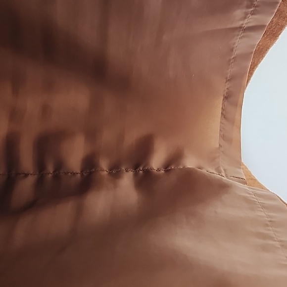 Nine & Co Vintage Skirt Tan real Suede size 12 - Picture 4 of 6